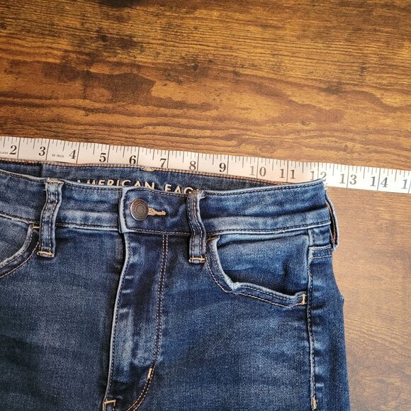 American Eagle Jeans 0 R Next Level Stretch Super Hi Rise Jegging Ripped - Picture 7 of 11